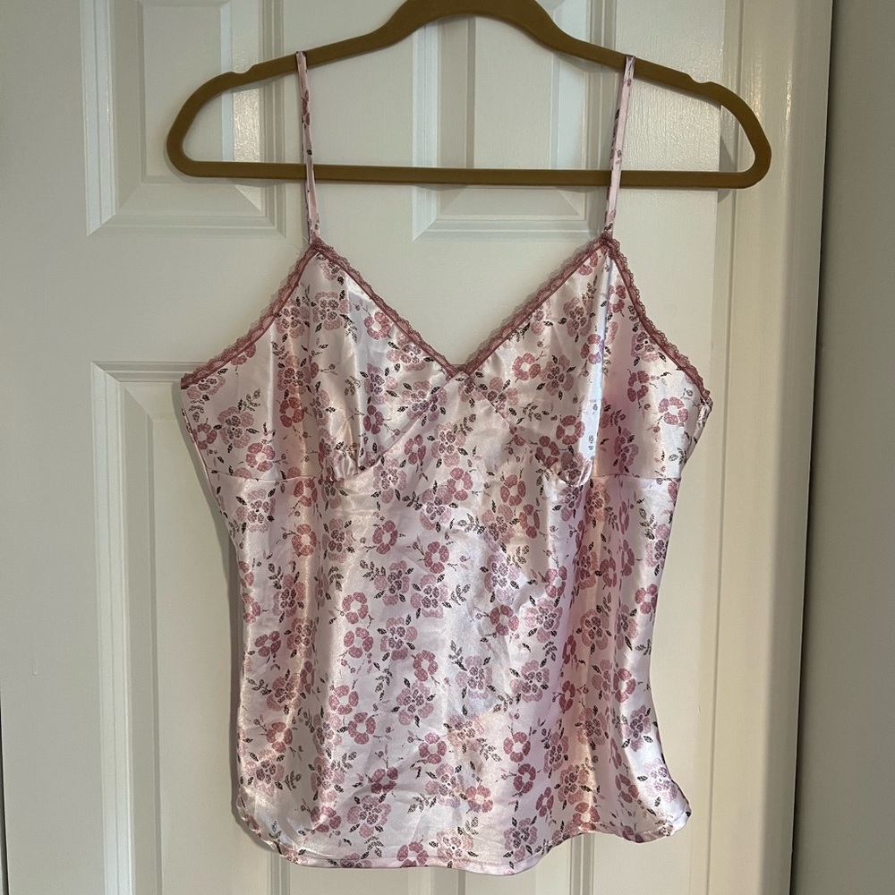 Xhilaration Pink Floral Tank Top